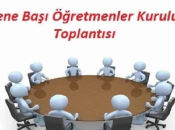 2018-2019 SENE BAŞI ÖĞRETMENLER KURULU TOPLANTISI